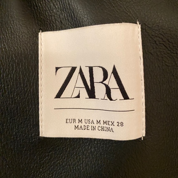 Zara Long Faux Fur Jacket. Fitted Evening Coat w pockets. Shawl Collar NWOT - Picture 5 of 7